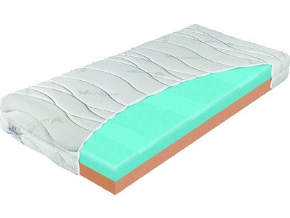Matrac KING DUO FYZIO 1+1 – odkrytý rez jadra a poťah Aloe Vera.