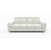 Sedacia súprava BELLUGA 3-sofa, čelný pohľad na svetlú pohovku na bielom pozadí.