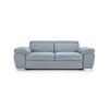Rozkladacia pohovka ENY SOFA 3 v svetlomodro-sivej farbe, moderný trojsed s operadlami a podrúčkami.
