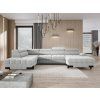 Účková sedacia súprava PANARO XL v svetlej farbe, umiestnená v modernej obývačke, celkový pohľad