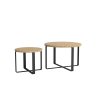 Set stolíkov KODO v interiéri - okrúhle stolíky pri sedačke - moderná obývačka - inšpirácia