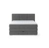 Čalúnená boxspring posteľ - kolekcia Box Spring - sivá - produktová fotografia