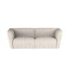 Dvojsedová pohovka STELVIO Sofa vo svetlobéžovej farbe, pohľad spredu na bielom pozadí.