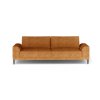 Hnedá rozkladacia pohovka DORZA Sofa, predný pohľad