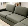 Detail sedákov a operadiel sedačky LILLY SOFA v tmavozelenej farbe, pohľad zhora