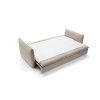 Rozkladacia pohovka ALBER SLIM SOFA rozložená na lôžko so svetlou plochou na spanie, ilustračný produktový záber.