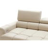 Detail sedacej súpravy COTTA sofa 3, kožené čalúnenie a polohovateľná opierka hlavy