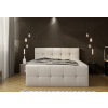 Béžová boxspring posteľ 180x200 do spálne HERA, pohľad spredu