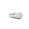Rozkladacia pohovka COLD v prevedení sofa svetlá v štúdiovom pohľade spredu, detail sedáku a podrúčok na bielom pozadí.