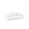 Pohovka LEO SOFA 3 (1BL + 1 + 1BP) na bielom pozadí, šikmý pohľad na trojmiestnu pohovku s nízkou podnožou a čistými líniami.