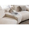 Pohovka PALERMO SOFA 2 verzia 3, detail čalúnenia a prešívania v svetlej farbe zblízka.